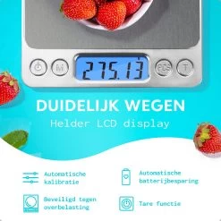 SOEM® Keukenweegschaal Digitaal Met Weegbakjes – Compacte Precisie Weegschaal 0.1 Gram – Koffie Weegschaal – RVS Weegschaal – Tarra Functie -Bol Waterkoker Winkel 1200x1200 675