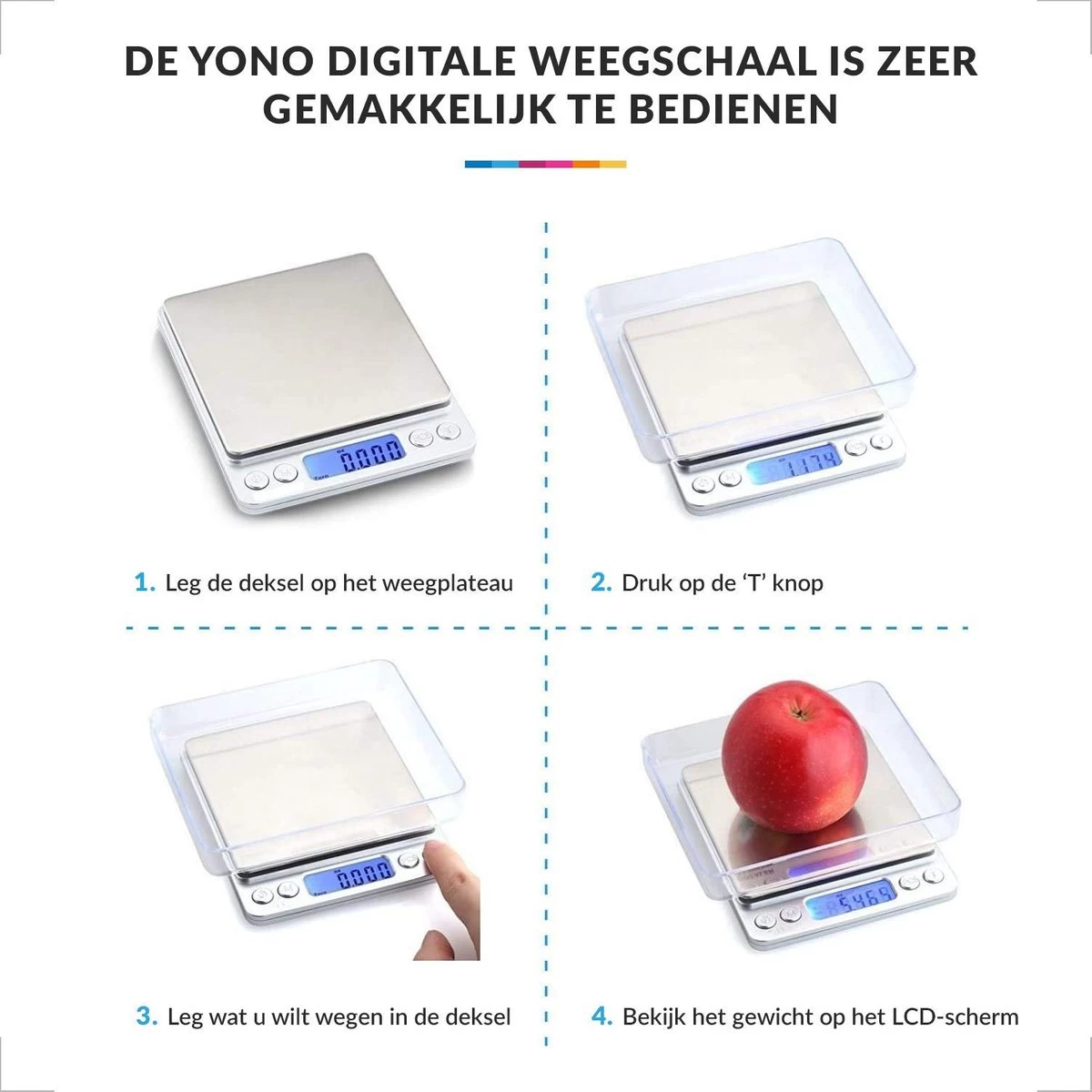 Keukenweegschaal Digitaal met Kom - Precisie Weegschaal RVS - 2000g x 0.1g Keukenweegschaal Digitaal Met Kom - Precisie Weegschaal RVS - 2000g X 0.1g -Bol Waterkoker Winkel 1200x1200 685