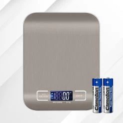 Ease Store Digitale Keuken Weegschaal Precisie – 1gr Tot 6kg – Elektrisch – Inclusief Batterijen – Tarra Functie - RVS