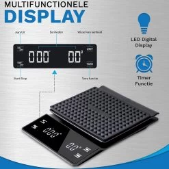 WeighJo Koffie Weegschaal - Digitale Keukenweegschaal - Precisieweegschaal - Barista -Bol Waterkoker Winkel 1200x1200 740