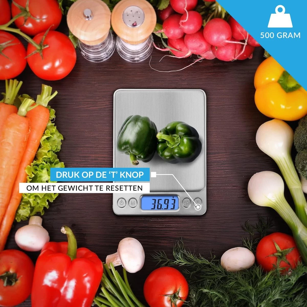 Keukenweegschaal Digitaal met Kom - Precisie Weegschaal RVS - 500g x 0.01g Keukenweegschaal Digitaal Met Kom - Precisie Weegschaal RVS - 500g X 0.01g -Bol Waterkoker Winkel 1200x1200 789