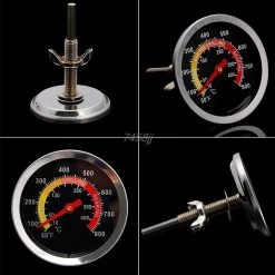 Merkloos Barbecue Thermometer - Temperatuurmeter - Tot 400 Graden - Inbouw - Voor BBQ, Smoker, Kamado, Rookoven, Pizzaoven - RVS - Geschikt Voor O.a. Weber & Houtskoolbarbecues -Bol Waterkoker Winkel 1200x1200 860