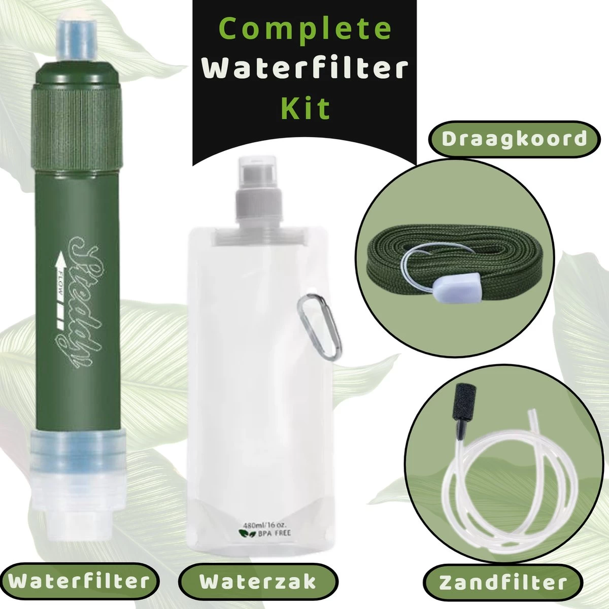 Waterfilter Steddy Pro - Survival Bushcraft Kit - Noodpakket - Waterzuivering - Water Filter Kraan - Outdoor Waterfilter Steddy Pro - Survival Bushcraft Kit - Noodpakket - Waterzuivering - Water Filter Kraan - Outdoor -Bol Waterkoker Winkel 1200x1200 87