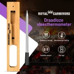 ROYAL CARNIVORE® | Draadloze BBQ Thermometer | Barbecue Vleesthermometer | Kernthermometer | Bluetooth Met App 6 ROYAL CARNIVORE® | Draadloze BBQ Thermometer | Barbecue Vleesthermometer | Kernthermometer | Bluetooth Met App -Bol Waterkoker Winkel 1200x1200 883