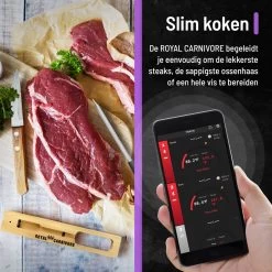 ROYAL CARNIVORE® | Draadloze BBQ Thermometer | Barbecue Vleesthermometer | Kernthermometer | Bluetooth Met App 8 ROYAL CARNIVORE® | Draadloze BBQ Thermometer | Barbecue Vleesthermometer | Kernthermometer | Bluetooth Met App -Bol Waterkoker Winkel 1200x1200 884