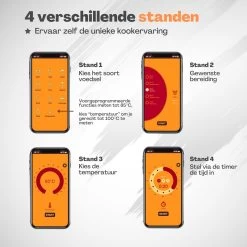 Vulpes Kitchen Vleesthermometer - BBQ - Oplaadbaar - Draadloos - Bluetooth -Bol Waterkoker Winkel 1200x1200 935