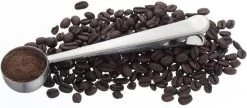Maatschepje Met Afsluitclip - Koffie Lepel – Afdichting – Espresso Schep – Thee En Koffie – RVS - Zilver Kleurig -Bol Waterkoker Winkel 1200x526