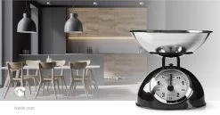 Nedis Keukenweegschaal - Analoog - Roestvrij Staal - Verwijderbare Kom - Zwart -Bol Waterkoker Winkel 1200x628