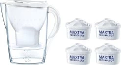 BRITA Waterfilterbundel Marella Cool White + 4 MAXTRA+ Filterpatronen -Bol Waterkoker Winkel 1200x649