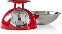 Nedis Keukenweegschaal - Analoog - Roestvrij Staal - Verwijderbare Kom - Rood -Bol Waterkoker Winkel 1200x661