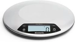 Brabantia Profile Keukenweegschaal - Rond - Met Kookwekker - RVS -Bol Waterkoker Winkel 1200x670