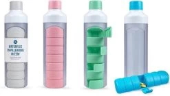 YOS Bottle - Waterfles Met Pillendoos - 7 Vaks - Groen -Bol Waterkoker Winkel 1200x678 1
