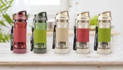 Reboottle - Tea - Drinkfles Met Theefilter - Thee Infuser - Theefles - 450ml - Beige/Rood -Bol Waterkoker Winkel 1200x682 4