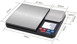 Juleika Keukenweegschaal Digitaal 2022 Ultra Nauwkeurig Precisie Weegschaal 2 Platforms - 0,01 G Tot 5 Kg - Inclusief Batterijen - Juwelen Koffiebonen -Bol Waterkoker Winkel 1200x686