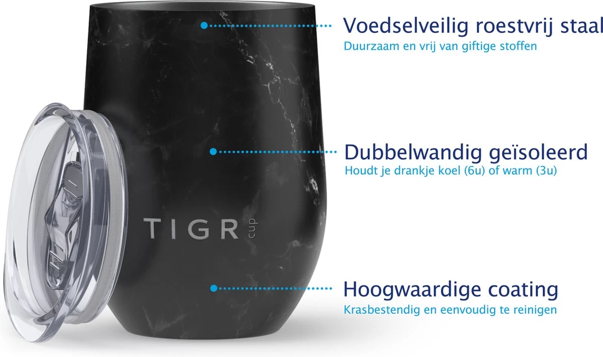 TIGR The Combo - Voordeelset Minimalist Thermosfles en Cup Warmhoudbeker - 500ml - Zwart marmer TIGR The Combo - Voordeelset Minimalist Thermosfles En Cup Warmhoudbeker - 500ml - Zwart Marmer -Bol Waterkoker Winkel 1200x710 1