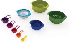 Joseph Joseph Nest 9 Plus - Meng-en-Maatkommen - Antislip - Multikleur -Bol Waterkoker Winkel 1200x722