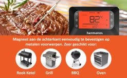 Hermanos® Digitale BBQ Thermometer Draadloos - Vleesthermometer - Oventhermometer - Bluetooth Met App - 2 Meetsondes - Magneet - Incl. Batterijen -Bol Waterkoker Winkel 1200x741 2
