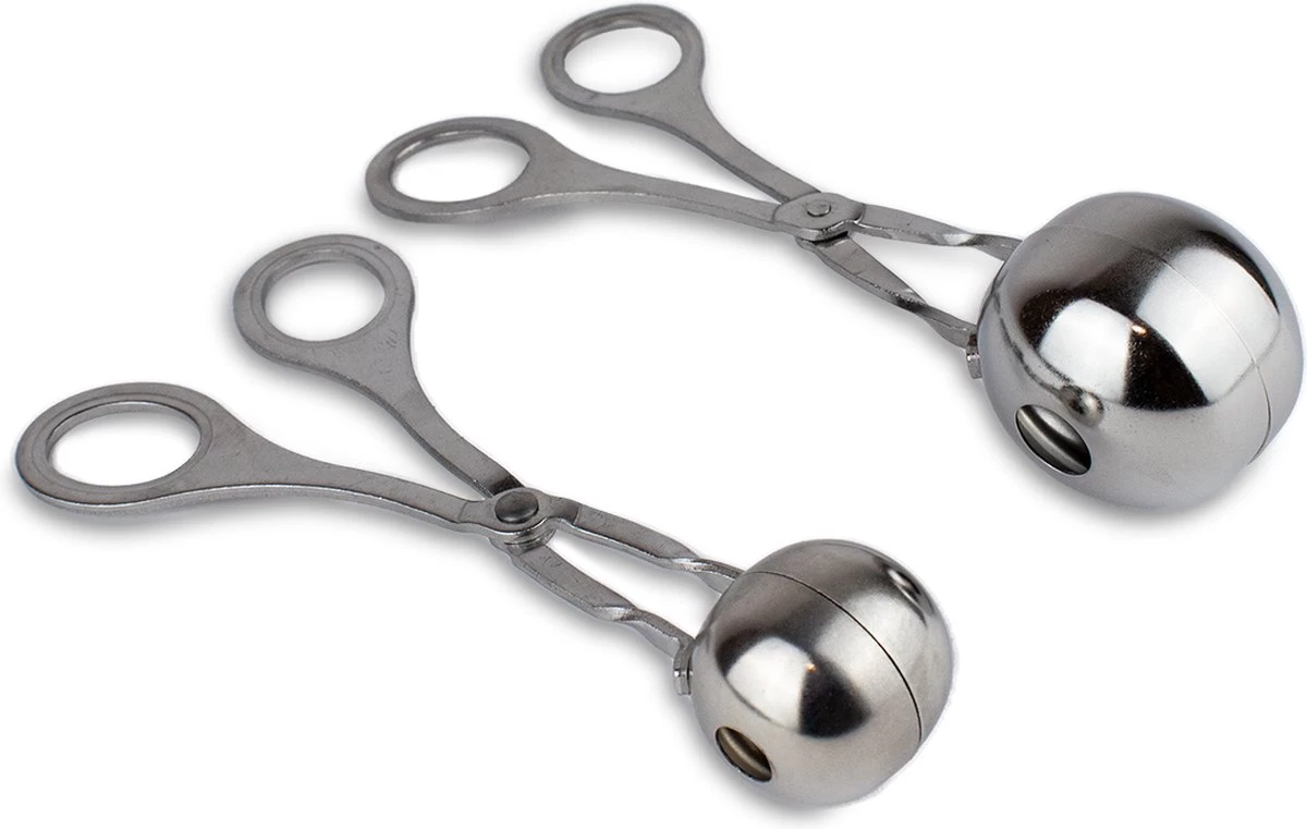 Nimma® Gehaktballen Maker - Set van 2 - Groot en Klein - Gehaktballen Maker Tang / Lepel - RVS Nimma® Gehaktballen Maker - Set Van 2 - Groot En Klein - Gehaktballen Maker Tang / Lepel - RVS -Bol Waterkoker Winkel