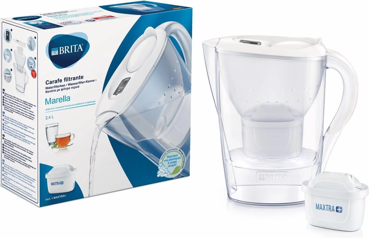 BRITA - Waterfilterkan Marella Cool - Wit - 2,4L BRITA - Waterfilterkan Marella Cool - Wit - 2,4L -Bol Waterkoker Winkel 1200x776 1