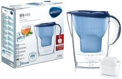 BRITA - Waterfilterkan Marella Cool - Blauw - 2,4L + 3 MAXTRA+ Waterfilterpatronen -Bol Waterkoker Winkel 1200x779