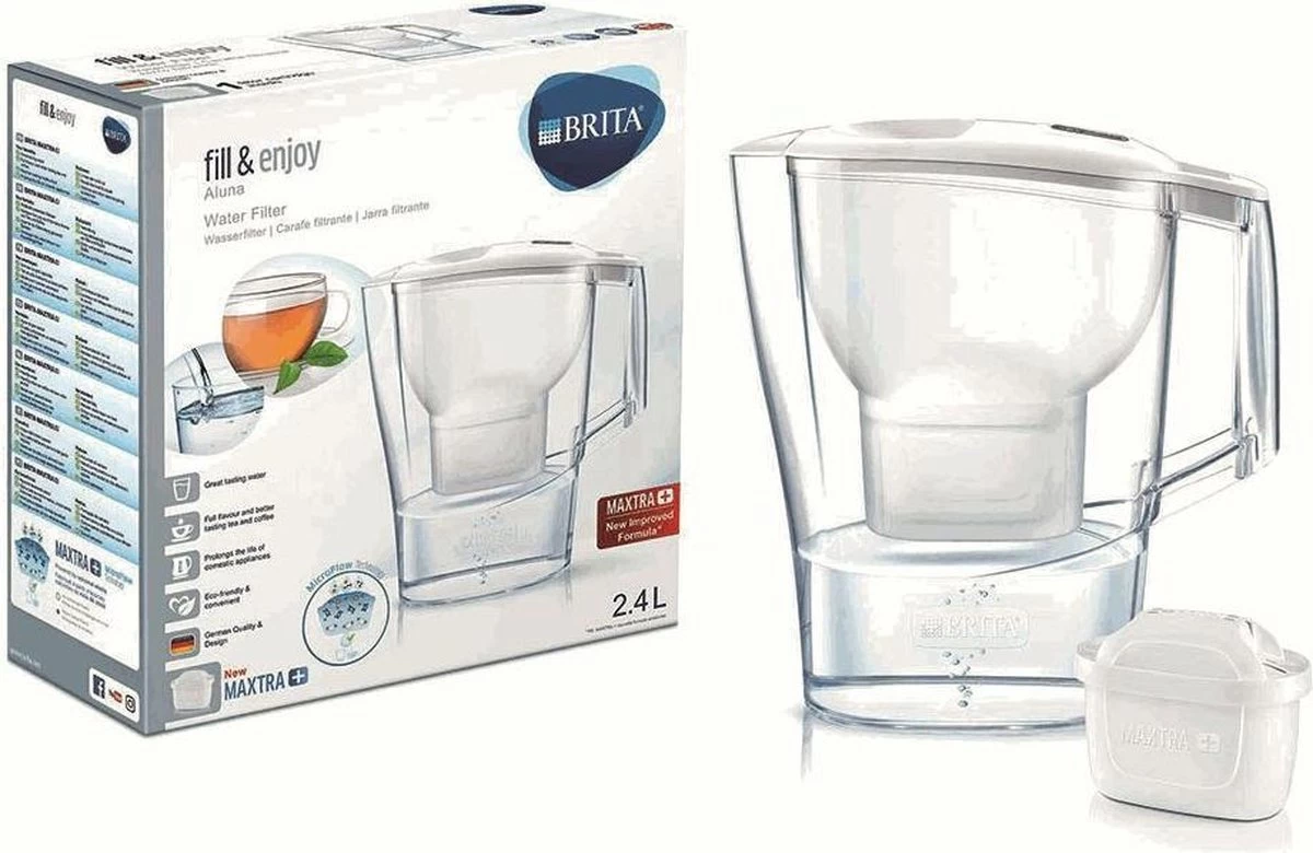 BRITA fill&enjoy Aluna Cool Waterfilterkan - White BRITA Fill&enjoy Aluna Cool Waterfilterkan - White -Bol Waterkoker Winkel