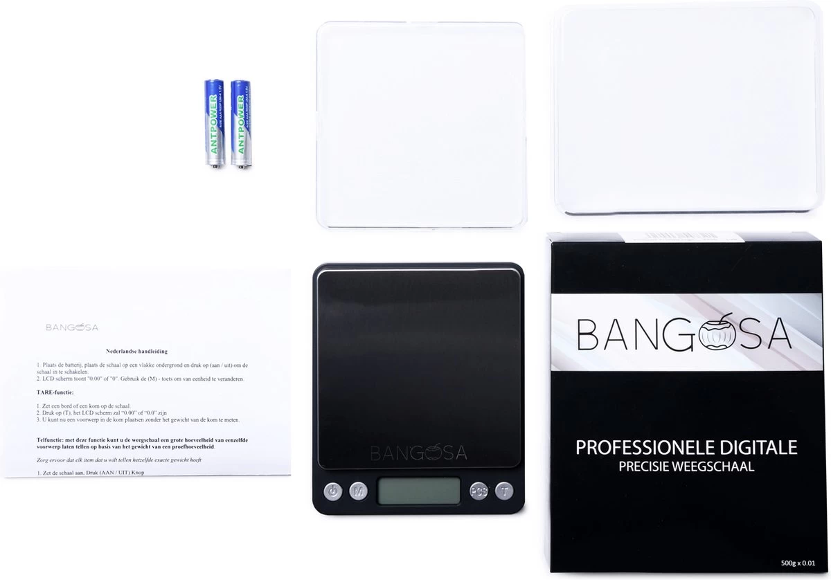 Bangosa® Professionele Digitale precisie weegschaal 2kg x 0.1 gram/2000g - Keuken weegschaal - Zakweegschaal Bangosa® Professionele Digitale Precisie Weegschaal 2kg X 0.1 Gram/2000g - Keuken Weegschaal - Zakweegschaal -Bol Waterkoker Winkel