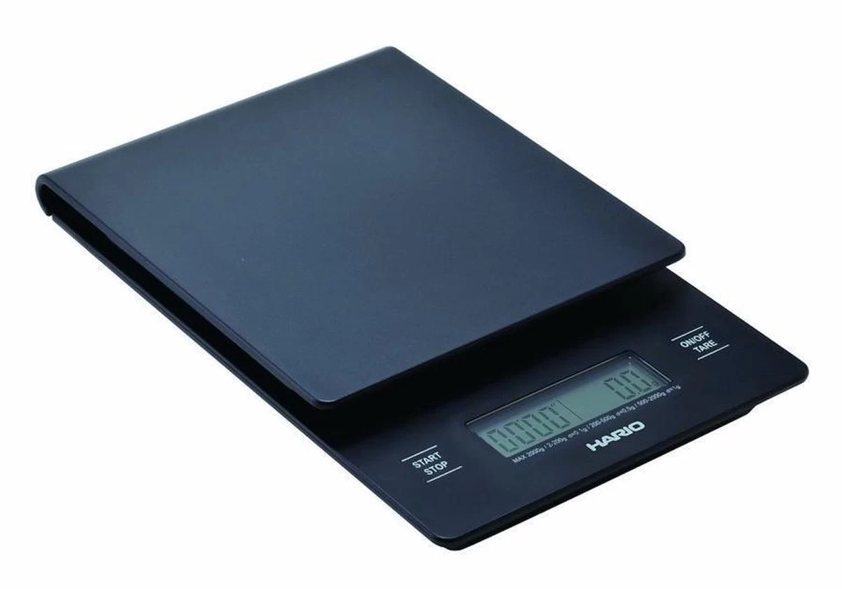 Hario V60 Weegschaal - Timer - Zwart Hario V60 Weegschaal - Timer - Zwart -Bol Waterkoker Winkel