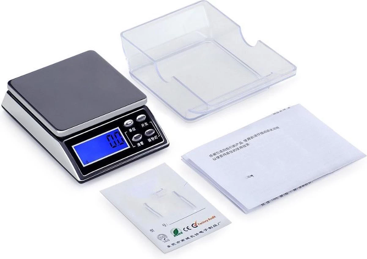 Precisie Weegschaal Keuken Digitaal - 0,01 tot 200 Gram Precisie Weegschaal Keuken Digitaal - 0,01 Tot 200 Gram -Bol Waterkoker Winkel
