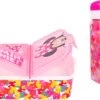 Star Minnie Mouse 3 Vak Broodtrommel + Grote Tritan Vierkante Drinkfles Met Slot 550ml