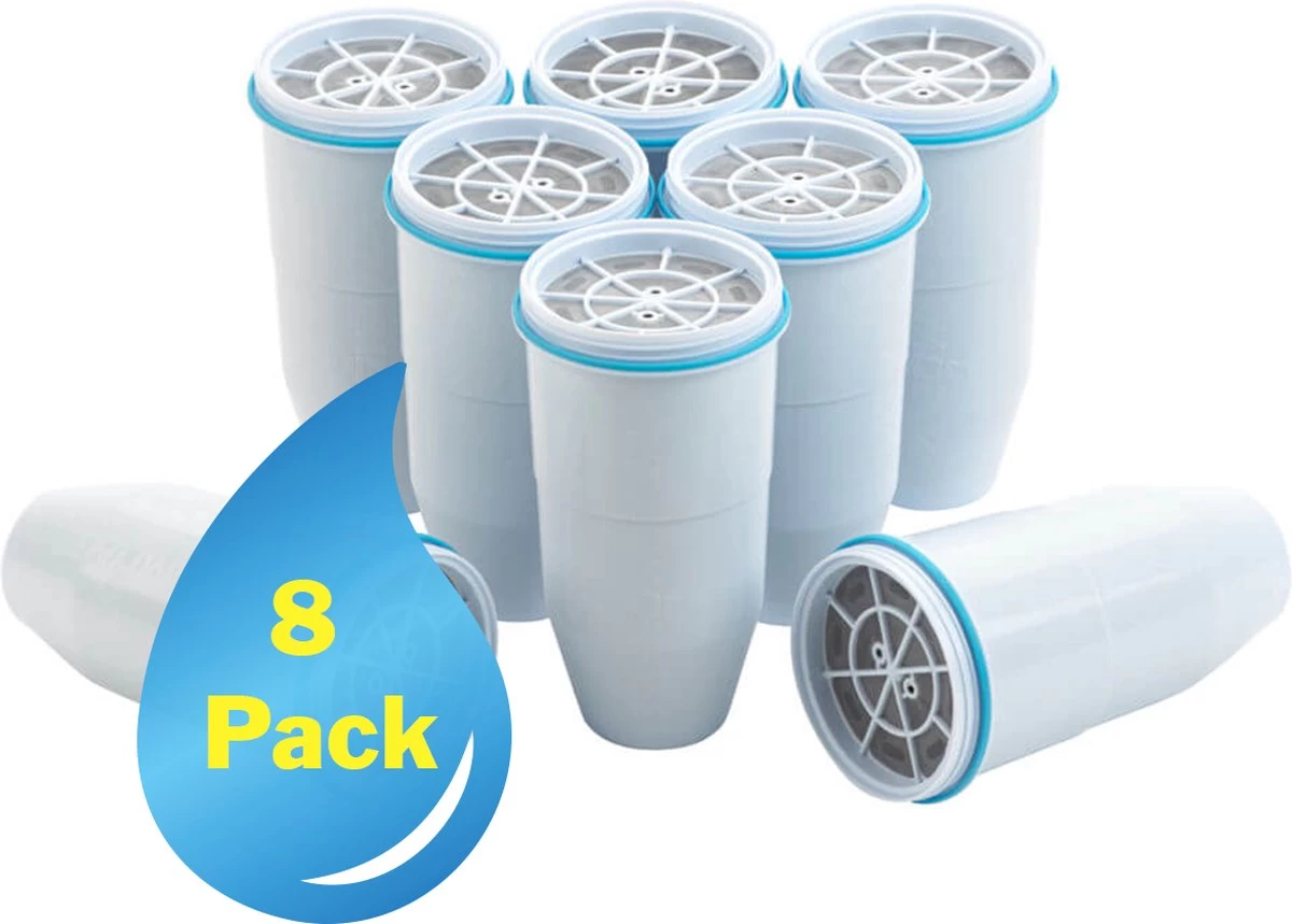 ZeroWater Waterfilter - 8-Pack - Waterkan Vervangingsfilters ZeroWater Waterfilter - 8-Pack - Waterkan Vervangingsfilters -Bol Waterkoker Winkel
