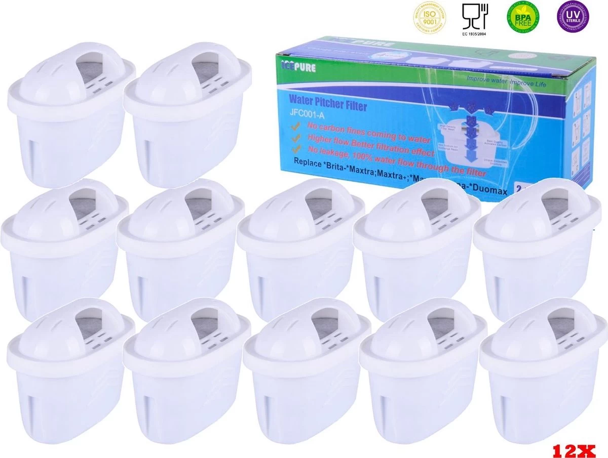 Waterfilter voor Brita Maxtra / Maxtra+ Filterpatronen van Icepure (12-Pack) Waterfilter Voor Brita Maxtra / Maxtra+ Filterpatronen Van Icepure (12-Pack) -Bol Waterkoker Winkel