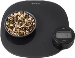 Brabantia Tasty+ Keukenweegschaal Digitaal - Geen Batterij Nodig - Dark Grey -Bol Waterkoker Winkel 1200x917 1