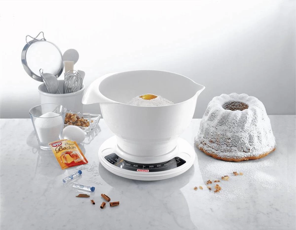 Soehnle analoge keukenweegschaal Culina Pro - Wit - tot 5 kg Soehnle Analoge Keukenweegschaal Culina Pro - Wit - Tot 5 Kg -Bol Waterkoker Winkel 1200x935 1