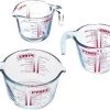 Maatbeker, Set Van 3 Stuks - Pyrex | Classic Prepware -Bol Waterkoker Winkel 1200x956