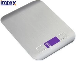 IMTEX Digitale Precisie Keukenweegschaal - Tot 5000 Gram - Zilver -Bol Waterkoker Winkel 1200x967