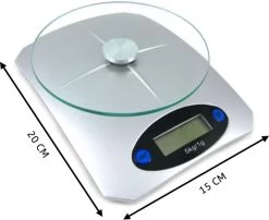 Keukenweegschaal Digitaal - Nauwkeurig - 2 Gr Tot 5 Kg - LCD Display - Inclusief Batterijen - Rheme -Bol Waterkoker Winkel 1200x981 2