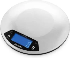 Brabantia Profile Keukenweegschaal - Rond - Met Kookwekker - RVS -Bol Waterkoker Winkel 1200x991 2