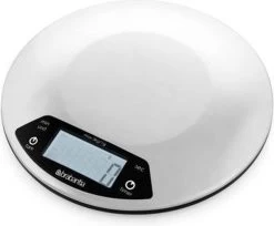 Brabantia Profile Keukenweegschaal - Rond - Met Kookwekker - RVS -Bol Waterkoker Winkel 1200x992 2