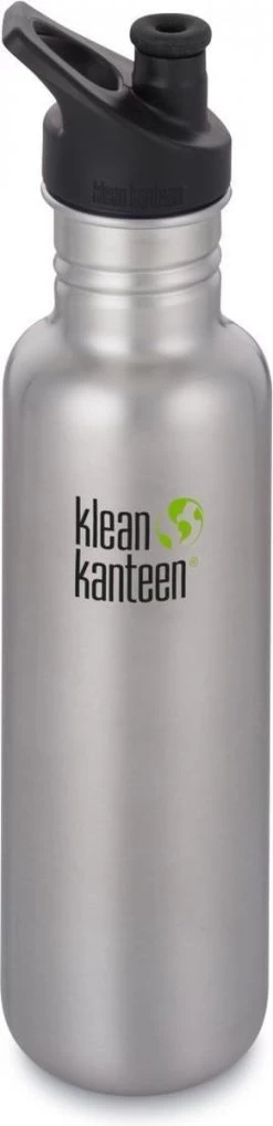 Klean Kanteen Classic Drinkfles Sportcap - Brushed Stainless - 800 Ml -Bol Waterkoker Winkel 291x1200
