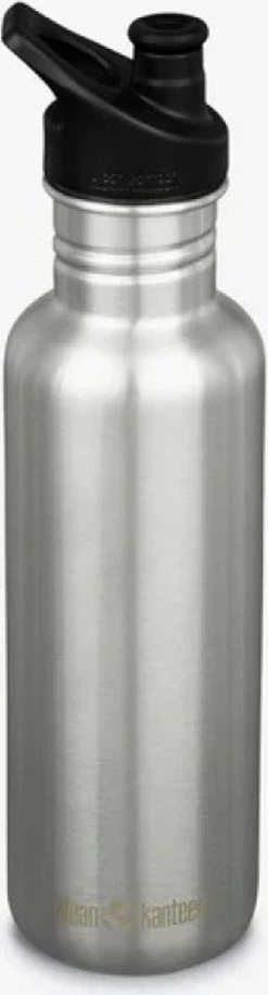 Klean Kanteen Classic Drinkfles Sportcap - Brushed Stainless - 800 Ml