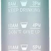 Motivatie Waterfles - 1 Liter Drinkfles - Waterfles Met Rietje - Waterfles Met Tijdmarkering - BPA Vrij - Volwassenen - Fitness - Hardlopen -Bol Waterkoker Winkel 331x1200