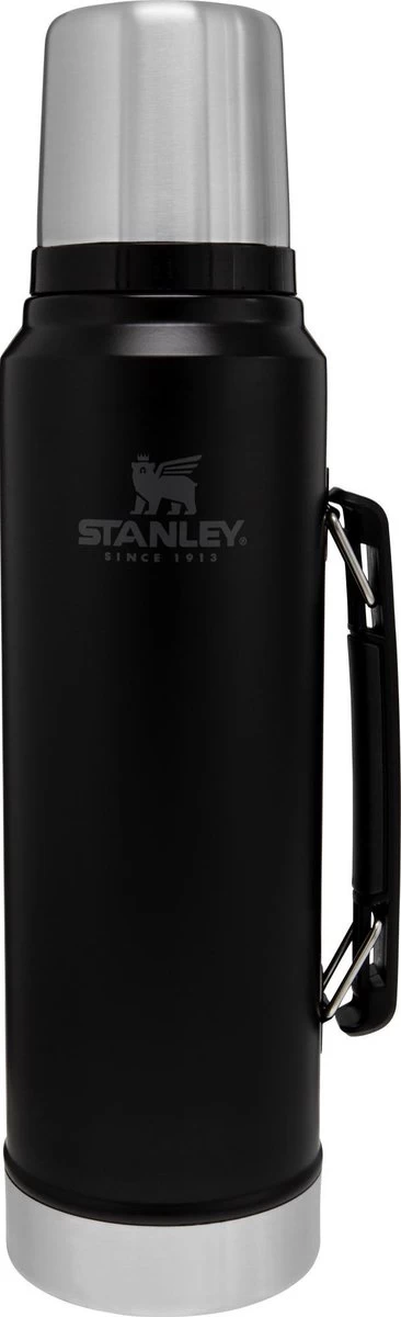 Stanley The Legendary Classic Bottle 1,00L - thermosfles - Matte Black Stanley The Legendary Classic Bottle 1,00L - Thermosfles - Matte Black -Bol Waterkoker Winkel