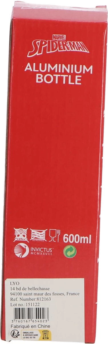 Drinkfles Spiderman-Aluminium-600ML Drinkfles Spiderman-Aluminium-600ML -Bol Waterkoker Winkel 379x1200 1