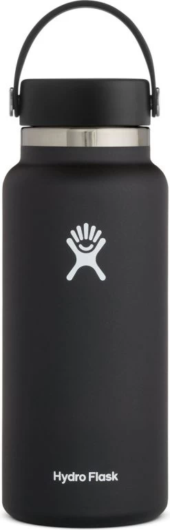 Hydro Flask Wide Mouth Flex Cap Drinkfles (946 Ml) - Zwart