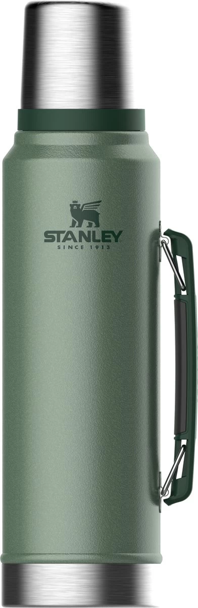 Stanley The Legendary Classic Bottle 1,00L - thermosfles - Hammertone Green Stanley The Legendary Classic Bottle 1,00L - Thermosfles - Hammertone Green -Bol Waterkoker Winkel