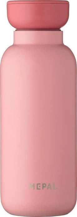 Mepal – Isoleerfles Ellipse 350 Ml – Houdt Je Drankje 9 Uur Warm En 12 Uur Koud – Nordic Pink – Geschikt Voor Bruiswater – Thermosfles – Lekdicht