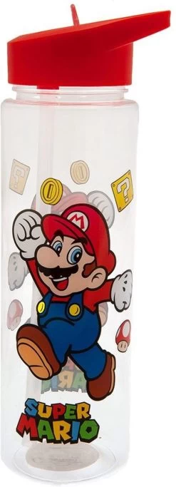 Pyramid International Nintendo Super Mario Bros - Mario Plastic Drinkfles -Bol Waterkoker Winkel 434x1200