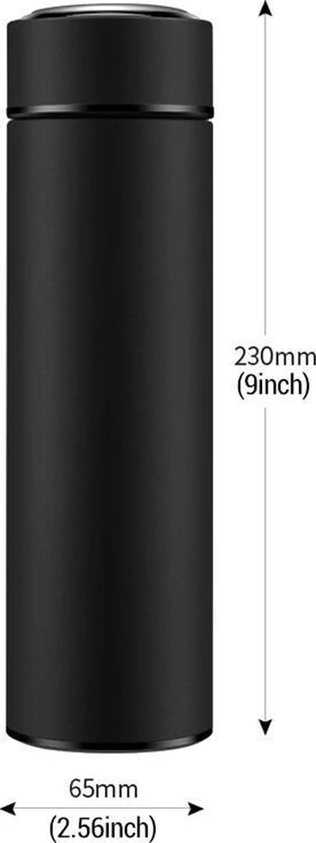 Thermosfles 500 ml - Met thee filter - Mat Zwart Thermosfles 500 Ml - Met Thee Filter - Mat Zwart -Bol Waterkoker Winkel 450x1200 1