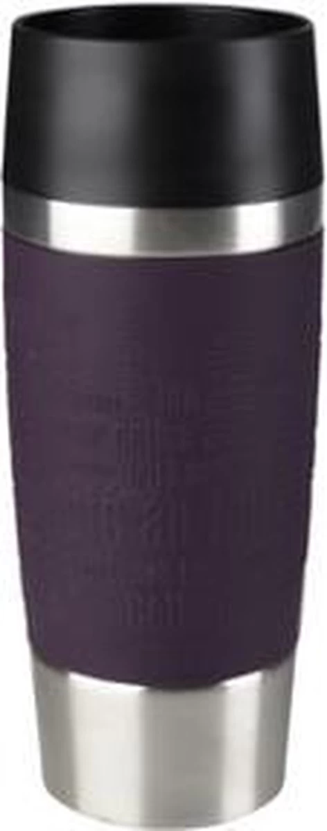 Tefal Travel Mug Thermobeker - 360 ml - RVS/Blackberry Tefal Travel Mug Thermobeker - 360 Ml - RVS/Blackberry -Bol Waterkoker Winkel