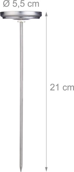 Relaxdays Vleesthermometer Analoog - Bbq Thermometer Rvs - Braadthermometer 20 Cm Barbecue -Bol Waterkoker Winkel 522x1200
